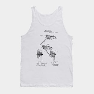 Grain Binding Machine Vintage Patent Hand Drawing Tank Top